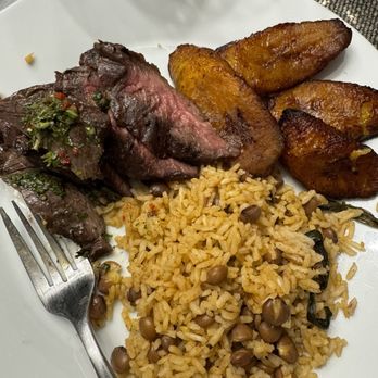 Hearth of Hudson - Skirt steak, maduros, moro with gandules - Personal Chefs Near Me - Hyde Park, New York