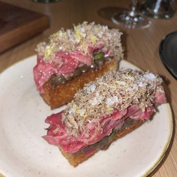 KYU - Wagyu toast with truffle purée - Asian Fusion Near Me - New York, New York