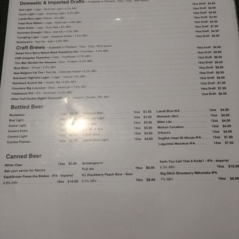 Flaherty's Macedon - Beer menu - American Near Me - Macedon, New York