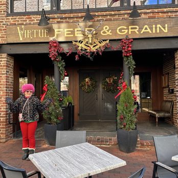 Virtue Feed & Grain - Outside. Decorated for Christmas - Bars Near Me - Alexandria, Virginia Virtue Feed & Grain - Outside. Decorated for Christmas - Bars Near Me - Alexandria, Virginia