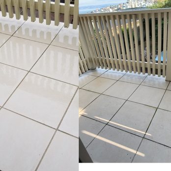 Baker's Chem-Dry - After & before of outdoor tile cleaning ! - Carpet Cleaning Near Me - San Carlos, California Baker's Chem-Dry - After & before of outdoor tile cleaning ! - Carpet Cleaning Near Me - San Carlos, California