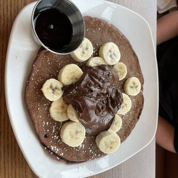 Perk Up Kitchen - Pancake with chocolate and banana - Breakfast & Brunch Near Me - Bloomington, Minnesota