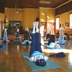 Sangha Yoga Studio - Getting down on the floor to find the core!