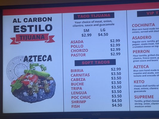 Menu photo 2 El Asadero Taco Grill Bakersfield, CA