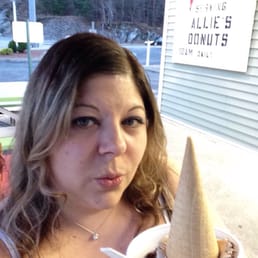 Yummy coffee ice cream with chocolate jimmies