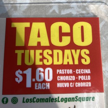 Taqueria Los Comales Logan Square - Taco Tuesday deal - Mexican Near Me - Chicago, Illinois