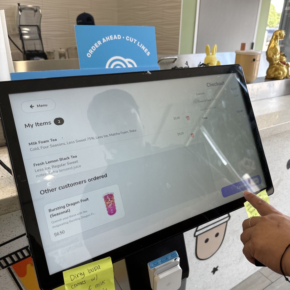 Feng Cha - Spring Branch - Ordering kiosk - Bubble Tea Near Me - Houston, Texas