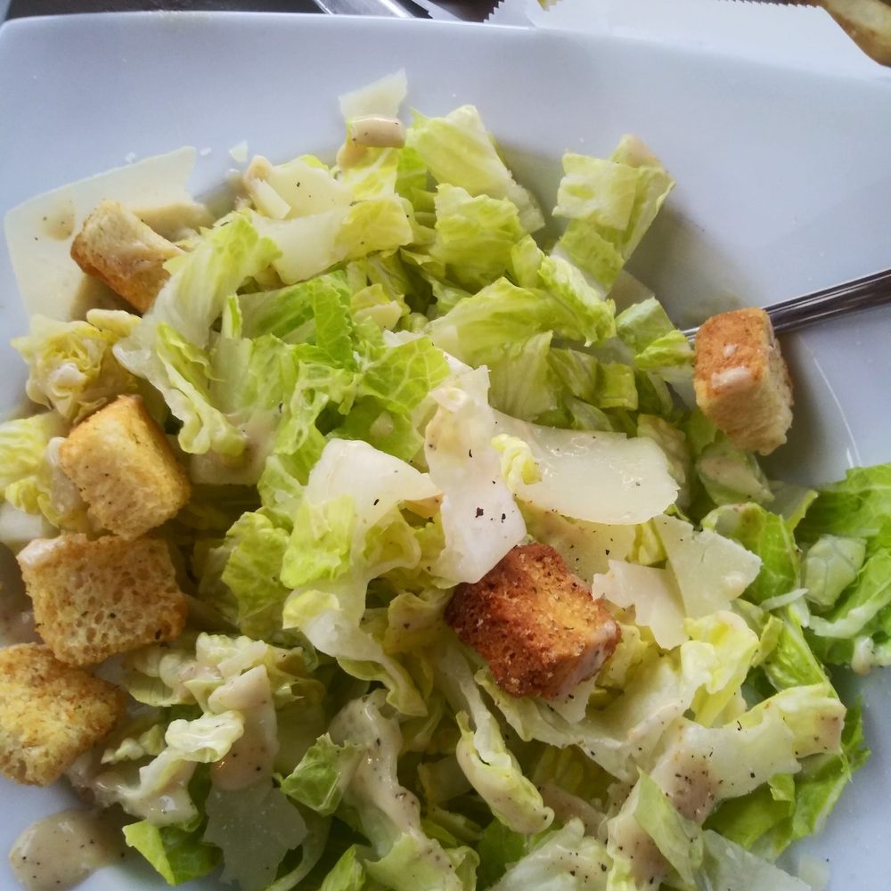 CJ Finz - Caesar salad..very dry! Had to get extra dressing - Seafood Near Me - Manassas, Virginia