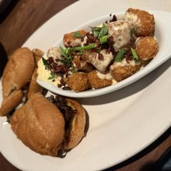 Bourbon Brothers Smokehouse & Tavern - Gainesville - Brisket Philly and loaded tots