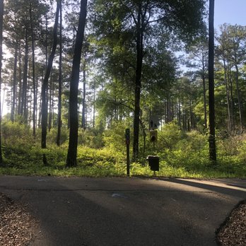 Beaver Lake - Trash Bins along the trail - Fishing Near Me - Fort Rucker, Alabama