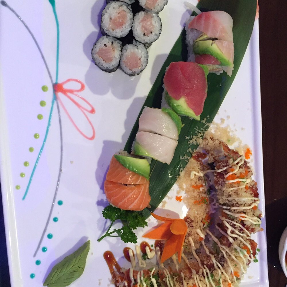 Open Sushi - Godzilla roll, Rainbow roll and Yellow Tail roll were delicious and the Shrimp Tempura are delicious - Japanese Near Me - Jacksonville, Florida Open Sushi - Godzilla roll, Rainbow roll and Yellow Tail roll were delicious and the Shrimp Tempura are delicious - Japanese Near Me - Jacksonville, Florida