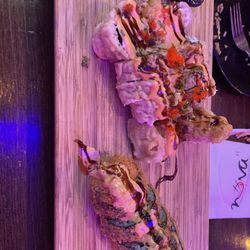 Nova Sushi Bar & Asian Bistro II - Daniel Roll on the left and Dynamite Roll on the right (I think)