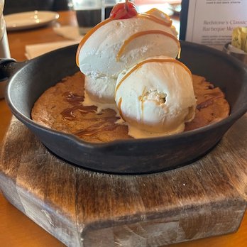 Redstone American Grill - Warm Chocolate Chip Cookie Sundae - Steakhouses Near Me - Burlington, Massachusetts Redstone American Grill - Warm Chocolate Chip Cookie Sundae - Steakhouses Near Me - Burlington, Massachusetts