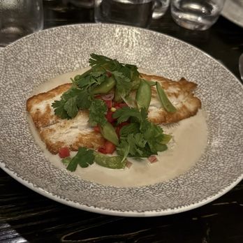 Hawthorne & Wood - Coconut flounder - New American Near Me - Chapel Hill, North Carolina
