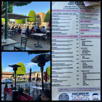 The Diplomat Junior - Al fresco seating, Glendora dog friendly city. - Mediterranean Near Me - Glendora, California