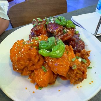 K-Chicken & Beer - 20 Piece Flavored Bone-In Wings (Buffalo and K-Hot) - Korean Near Me - Monrovia, California K-Chicken & Beer - 20 Piece Flavored Bone-In Wings (Buffalo and K-Hot) - Korean Near Me - Monrovia, California