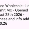 Costco Wholesale gift card