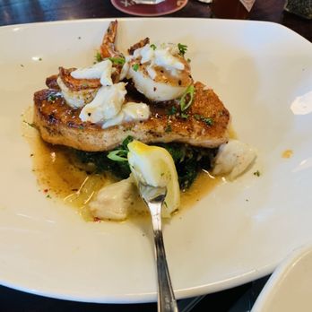 Pappadeaux Seafood Kitchen - Crispy Atlantic Salmon & Scallop - Seafood Near Me - Dallas, Texas Pappadeaux Seafood Kitchen - Crispy Atlantic Salmon & Scallop - Seafood Near Me - Dallas, Texas