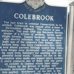 Colebrook Historical Marker