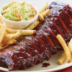 Sabor latino - BABY BACK RIBS Slow-cooked to fall off the bone tenderness. Slathered with your choice of sauce: - Spicy Texas BBQ sauce - Honey BBQ sauce.