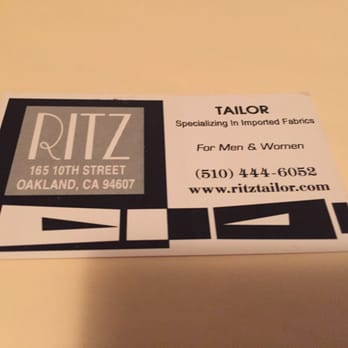 Ritz Tailor & Alterations - 1.4.16 - Business Card - Sewing & Alterations Near Me - Oakland, California Ritz Tailor & Alterations - 1.4.16 - Business Card - Sewing & Alterations Near Me - Oakland, California