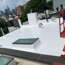 Verrazano Roofing - Another roof finished by our crew with Liquid Silicone (Gaco S-4200)