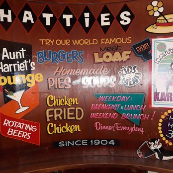 Hattie's Hat Restaurant - Wall inside the bar - American Near Me - Seattle, Washington