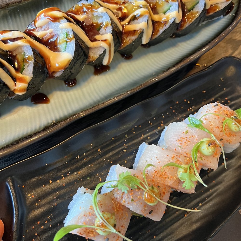 1111 Nikkei - The "special" roll and the Hamachi Acevichado - Peruvian Near Me - Pinecrest, Florida 1111 Nikkei - The "special" roll and the Hamachi Acevichado - Peruvian Near Me - Pinecrest, Florida