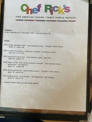 Menu photo 2 Chef Rick's Orcutt, CA