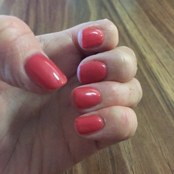 Elegant Nail - My acrylic rebase with shellac in top! - Nail Salons Near Me - Durham, North Carolina Elegant Nail - My acrylic rebase with shellac in top! - Nail Salons Near Me - Durham, North Carolina