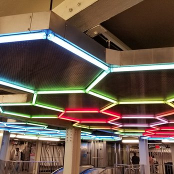 MTA - Bleecker Subway Station - Artwork "Hive" by Leo Villareal - Metro Stations Near Me - New York, New York