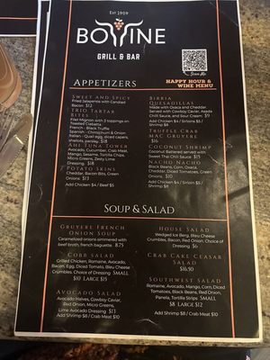 Menu photo 5 Bovine Midlothian, TX