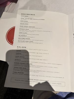 Menu photo 5 Char Restaurant Nashville, TN