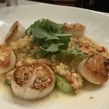 The Capital Grille - Seared Sea Scallops with Maine Lobster and Asparagus Risotto Highly Recommended - Steakhouses Near Me - Burbank, California