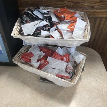 Del Taco - Sauces on each table - Fast Food Near Me - Barstow, California Del Taco - Sauces on each table - Fast Food Near Me - Barstow, California