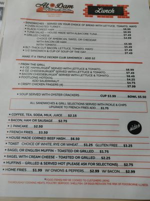 Menu photo 5 At the Dam Broad Brook, CT