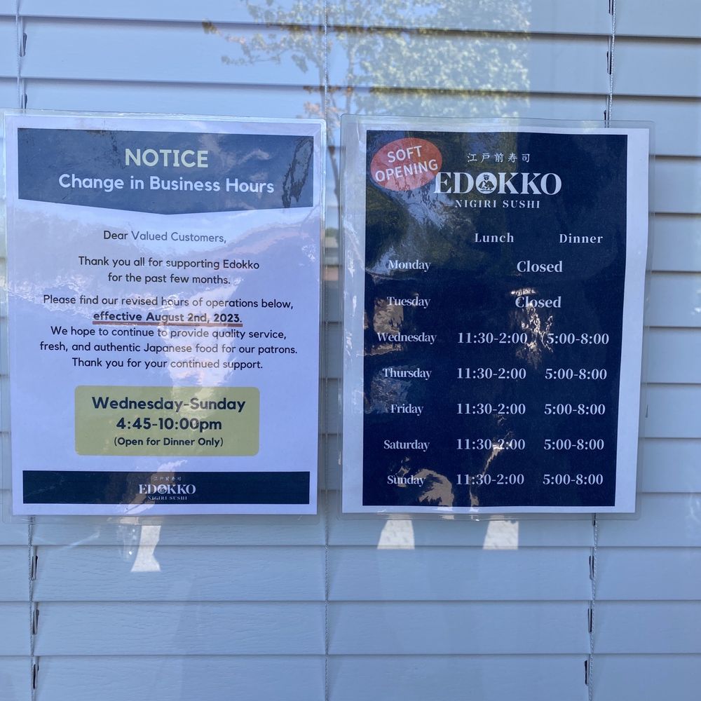 Edokko Nigiri Sushi - Dinner only from August 2, 2023. - Japanese Near Me - Richmond, British Columbia Edokko Nigiri Sushi - Dinner only from August 2, 2023. - Japanese Near Me - Richmond, British Columbia