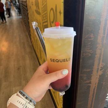 Sequel Tea - Strawberry Jasmine tea with boba at 60% sweet - Bubble Tea Near Me - San Luis Obispo, California Sequel Tea - Strawberry Jasmine tea with boba at 60% sweet - Bubble Tea Near Me - San Luis Obispo, California