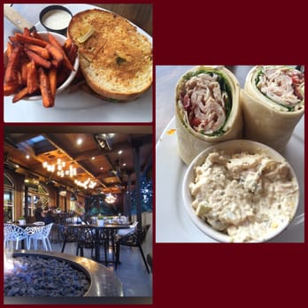KC's American Kitchen - Club wrap with potato salad. Vegetarian sandwich with sweet potato fries - American Near Me - Windsor, California KC's American Kitchen - Club wrap with potato salad. Vegetarian sandwich with sweet potato fries - American Near Me - Windsor, California