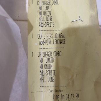 Bravo Burgers - Receipt, can I have my money back? - Burgers Near Me - Redlands, California