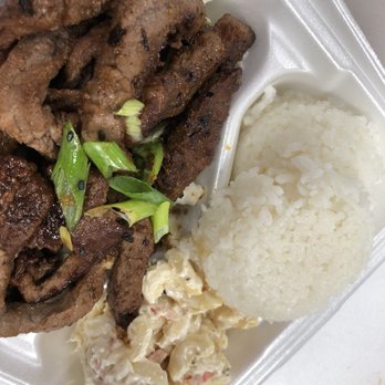 Kenji's - Beef Teriyaki Plate with Macaroni Salad and Rice. - Barbeque Near Me - Reno, Nevada