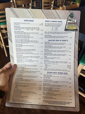 Menu photo 1 Hurricane Eddie's Clearwater Beach, FL