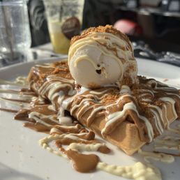Lotus biscoff waffle