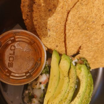 Side Yard Public House - Tilapia ceviche - ceviche is hiding and very good. The habanero sauce was good but very very spicy! - Sports Bars Near Me - Escondido, California