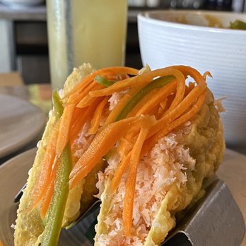 Izakaya Fishtown - HH: Snow Crab Taco (snow crab salad, guacamole, house pickle) - Sushi Bars Near Me - Philadelphia, Pennsylvania Izakaya Fishtown - HH: Snow Crab Taco (snow crab salad, guacamole, house pickle) - Sushi Bars Near Me - Philadelphia, Pennsylvania