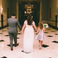 Salon SLS - My wedding day hair, cut,styled and balayaged by Sam. Daughter hair also styled by Sam.