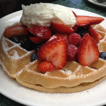 Plums Cafe - Berry waffles - Breakfast & Brunch Near Me - Costa Mesa, California