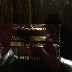 House of Salad - Nice chocolate. Not mints.