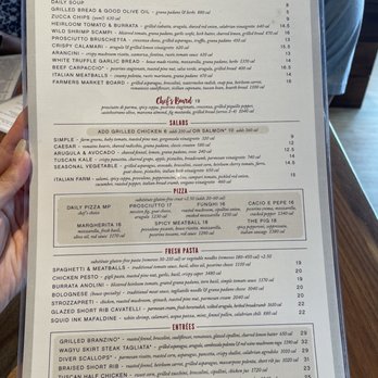 North Italia - Menu - Italian Near Me - McLean, Virginia