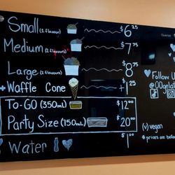 00 Gelato - Menu (09/08/25). @00Gelato @Destination_Toronto @Canada #Gelato #Dessert